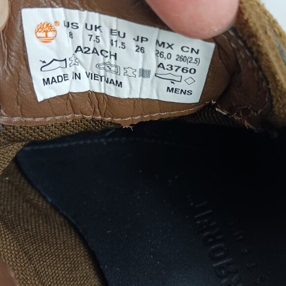 TIMBERLAND Men's Kendrick olive nubuck Suede Plain Toe Oxfords size 8 leather - Picture 11 of 12